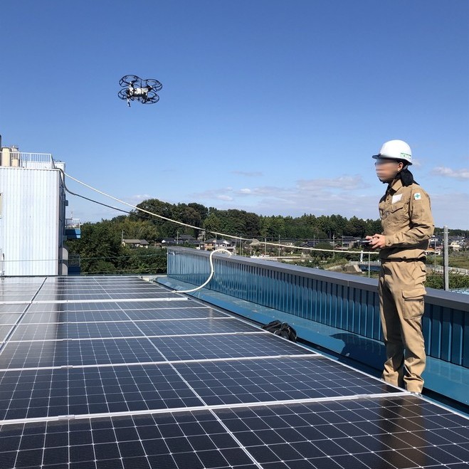 太陽光パネル ドローン調査 写真